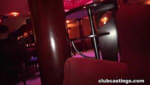 deepthroat tight pussy at strip club