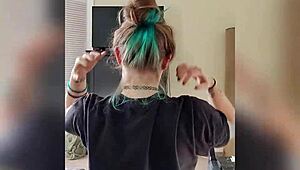 riding my stepbro with dildo teasing