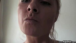 Horny Milf Kam54 Rips Clothes On Sofa