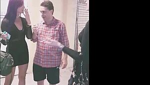 Two Goddesses Amadahy And Miskha Kick Hard In The Balls! Andrea Dipre