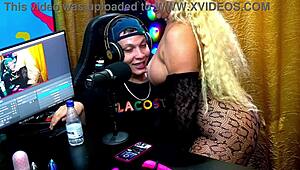 andressa sanchez sensualizou gostoso pro ruan ela meteu o rabo na câmera e colocou o pau dele pra fora - podcast pópum no barraco - completo no sheer red