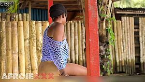 man subtly touching naked girl on the street