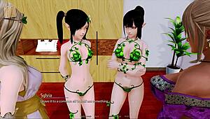 Harem Hotel 405 Features Anime Characters In 3D Cartoon Outfits With Curvy Boobs And Big Tits