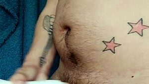 i use fleshlight in the kitchen for intense orgasm with my pierced cock