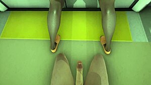 Boku no hero ochako fucks in the metro, that public outdoor sex is wild.