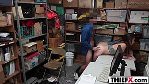 pretty thief gets punished with big cock