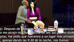 Jany and grandpa have an adorable date with doggystyle and riding!