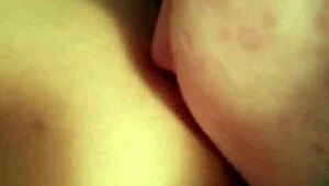 This blue-haired girl is giving me a long, intense blowjob in a casual setting