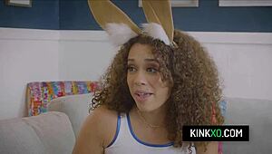 curly-haired stepsisters get fucked instead of playing basketball