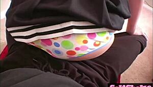 allie cheerdance showing big boobs while rubbing hard dick