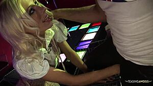 Horny Slut Mounts Her Tight Pussy On A Big Thick Dick