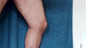 i use fleshlight in the kitchen for intense orgasm with my pierced cock