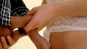 Sister-in-Law Licks Balls for Massage