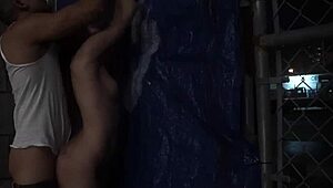 First Time Rough Outdoor Public Paddling for Bound Slave Teen