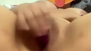 Latina housewife licks big tits in homemade interracial sex