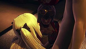 Genshin Impact Hentai: Fishl Blowjob in Cosplay 😏