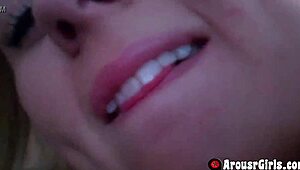 Hot Blonde Teen Shows Tight Pink Pussy