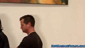 Tattooed Masseur Sucks Cock In Heels And Lingerie