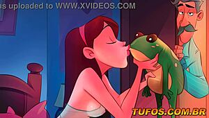 Old Man Excited by Young Girl's Smooth Pussy