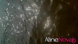 She Provoked And Sucked A Hot Blonde On The Beach She Loves Tongue Alinenovak With!