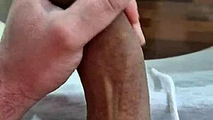 Beating my delicious cock feels so damn good