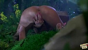 Gorgeous Brunette's Eyes Lock As He Cums