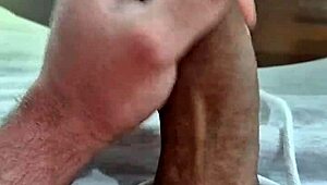 Beating my delicious cock feels so damn good