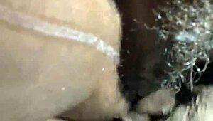 Ebony Couple's Intense Breeding Session with Monster Cock Creampie