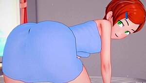 Gwen Tennyson waits in her room to play on bed, adult style