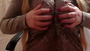 OMG, My Boobs in See-Through Sweatshirt at Uni... So Embarrasing!