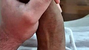 Beating my delicious cock feels so damn good