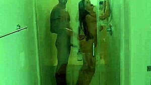 Twerknado Kenzie Love twerks energetically with her oiled bubble butt.