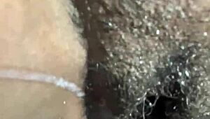 Ebony Couple's Intense Breeding Session with Monster Cock Creampie