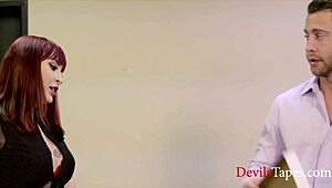 Busty Office Babe Amber Ivy Sucks Hard!