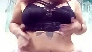 Dana Barzagli masturbates alone