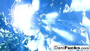 Dani get ravaged by his huge cock, brunette tits cumshot