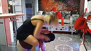 amateurs get wild in naked femdom session with pet play and feet fetish