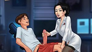 Summertime saga episode 110 with teacher and brunette