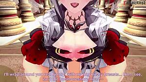 Arlecchino from genshin impact gets fucked hard in pov 3d hentai fantasy scene