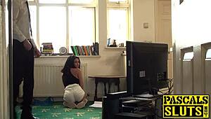 Pascal enjoyed playing games with the petite young woman.