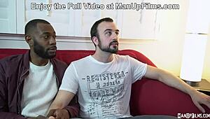 ManUpFilms Threesome Heals Gay Couple with Intense Cock Action