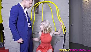 uhh, i meant flat chested blonde with small tits gettin’ cum all over