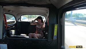 fake taxi babe seduces driver with tattooed body for rough pov sex