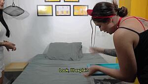 Dr. Sara Blonde delivers intense anal action to Salome Gil this Halloween to cure her ailment. It’s a wild Mexican showdown!