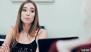 mom's boss tasha reign enjoys lesbian fun with stepdaughter haley reed