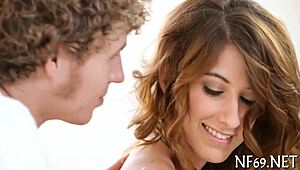 Small teen gives rough blowjob to old man