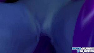 Liara takes a creampie from stranger at gloryhole, unreal!