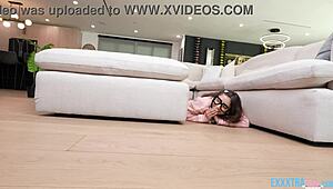 Teens Clara Trinity and Amber Summer with nice asses drilled in threesome by Clarke Kent