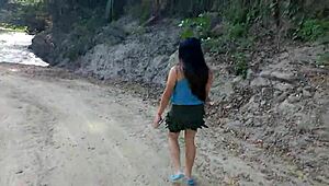 OMG, found this cute slut in the countryside and we banged in a cabin! 🔥