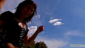 Horny Muscle Dude Rob Diesel Fucks Busty Babe Hard In Her Ass In Public